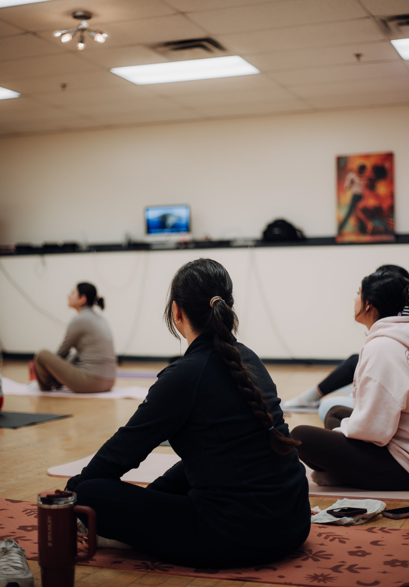 Group Pilates class
